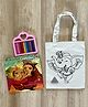 Little Canvas DIY Colouring Dancing Ganesha  Tote Bag