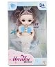 Fiddlerz Mermaid Doll Girl Toys Clothing Frock Realistic Role Play Toy for Kids(White) - Height 18 cm