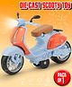 Toysire Diecast Motorcycle Toy Bike Scale Model Pull Back Vehicles Alloy Simulation Superbike with Lights and Sound(Blue)