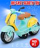 Toysire Diecast Motorcycle Toy Bike Scale Model Pull Back Vehicles Alloy Simulation Superbike with Lights and Sound(Green)