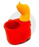 Toy Plus Raino Face Plastic Dustbin for Kids - Red Yellow