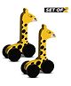 I PLAY Wooden Giraffe Push and Pull Toy - Set of 2