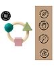 Oli & Carol Natural Rubber Teether for baby- Soft & Chewable Ring Teether Shapes