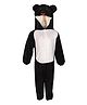 RAJ FANCY DRESSES Full Sleeves Bear Animal Theme Costume Dress - Black & White