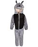 RAJ FANCY DRESSES Full Sleeves Rhino Animal Theme Costume Dress - Grey & Black