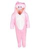 RAJ FANCY DRESSES Full Sleeves Pig Animal Theme Costume Dress - Pink & White