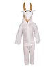 RAJ FANCY DRESSES Full Sleeves Cow Animal Theme Costume Dress - White