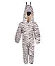 RAJ FANCY DRESSES Full Sleeves  Zebra Animal Theme Costume Dress - Black & White
