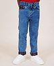 Kiddopanti Solid Denim Jeans - Blue