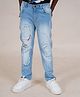 Kiddopanti Denim Solid Jeans - Light Blue