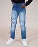 Kiddopanti Denim Solid Jeans - Blue