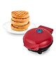 COZY VIBES 3 in 1 Mini Waffle Maker Machine 4 Inch- 350 Watts: Stainless Steel Non-Stick Electric Iron Machine for Individual Belgian Waffles, Pan Cakes, Small waffle Maker for Home-PACK OF 1-COLOR MAY VARY