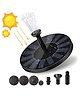 COZY VIBES Solar Fountain, Solar Powered Bird Bath Fountain Pump with 4 Nozzles 1.4W Solar Panel Kit Water Pump, Outdoor Watering Submersible Pump for Pond, Pool, Garden-PACK OF 1-COLOR MAY VARY