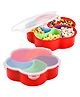 COZY VIBES Divided Serving Tray with Lid, Candy and Nut Serving Container, 5 Compartment Plastic Appetizer Veggie Tray, Food Storage Lunch Organizer-PACK OF 1-COLOR MAY VARY