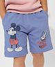 The Souled Store Disney Mickey & Friends Featuring Mickey Mouse Printed Shorts - Royal Blue
