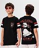 The Souled Store Kung Fu Panda Featuring Half Sleeves Po Printed Tee - Black
