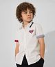 The Souled Store DC Comics Featuring Half Sleeves Superman Back Printed Shirt - White