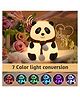 YAMAMA Panda Silicone Night Light Squishy LED Animal Night Light Silicone 7-Color Changing Light Lamp Panda Light Up USB Rechargeable Touch Light Night Lamp Home Decor Lights - Multicolor