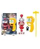 Sanjary Classic Flash Gyro Burst Toys Original Plastic Gyro Set Battler Spinning Tops color design may vary