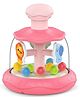 Sanjary toddler hand press rotate mini carousel toy bouncing ball game animal display box color design may vary