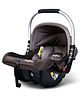 BAYBEE 4 in 1 Multi Purpose Baby Carry Cot Cum Car Seat with Canopy, Adjustable Aluminium Handle, 3 Point Safety Belt for infants - Brown