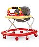 BAYBEE Round Foldable Activity Baby Walker with 3 Seat Height Adjustable Tray & Removeable Musical Toys Rattle - Red