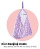 Baybee Cotton Jhula Swing Hanging cradle with Mosquito Net & Spring - Purple