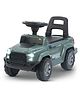 BAYBEE Roady Manual Push Ride On Car for Kids with LED Light, High Backrest, Storage & Horn - Dark Green