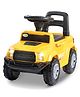 BAYBEE Roady Manual Push Ride On Car for Kids with LED Light High Backrest Storage & Horn - Yellow