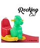BAYBEE Horse Shape Baby Rocking Chair - Green Red & Yellow