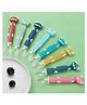 Cozy Vibes Carton Design Bpa Free Silicone Baby Products Feeding Spoon First Stage Training Silicone Baby Spoon for Infant - Pack of 1 - Color May Vary