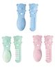 Cozy Vibes Soft Bebe 2pcs Plastic Abs Care Product Carton Bear Baby Hair Brush Comb Set - Pack of 1 - Color May Vary
