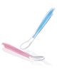 COZY VIBES safe and non-toxic baby full silicone spoon baby silicone feeding tableware spoon  - PACK OF 1 - COLOR MAY VARY