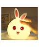 COZY VIBES 3d Cute Lovely Silicone Lights Usb Stuffed Led Silicone Wall Lovely Sleeping Rabbit Animal 3d Night Light Lamp Rabbit Night Light - PACK OF 1 - COLOR MAY VARY