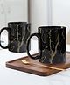 The Earth Store Black Copper Ceramic Coffee Mugs Set of 2 (370 ml)