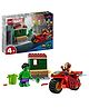 LEGO Marvel Iron Man with Bike and The Hulk Playset 68 Pieces - 76287