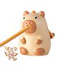 Bunie Capybara Theme Pencil Sharpener Machine with Dust Compartment  Beige