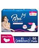 Paree Ultra Thinz Soft & Rash Free Double Feathers XL Tri-Fold Sanitary Pads for women, With Disposable Covers, 50 Pads