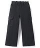Primo Gino Full Length Over Dyed Wide Leg Denim Jeans - Black