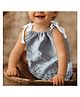 Babymoon Cotton Spaghetti Embroidery Frock Dress Baby Photography Props - Grey