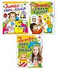 Sawan Jumbo Copy Colouring Books Level 1 2 3 Set of 3 - English