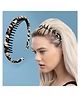 LYKAA Stylish Animal Print Headband, Non-slip teeth comb Hair Hoop, hairbands for women, Hair Accessories (1 Pcs/Multi)