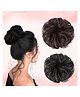 LYKAA Messy Bun Hair Piece Hair Extensions With Elastic Rubber Band, Bun Juda Hairpiece Synthetic Hair - Multicolor - 2 Pieces