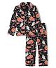 Funkrafts Premium Cotton Full Sleeves Halloween Printed Tee & Pyjama Set - Black
