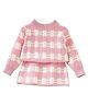 Little Surprise Box Cotton Full Sleeves Self Designed Winter Wear Set - Pink