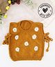 Woonie Sleeveless  Daisy Flower  Detailed Vest - Mustard