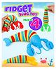 Toysire Slug Fidget Toys, Ocean Scorpion Decompression Toys,3D Cute Articulated Sensory Great Gift for Kids and Adults Exercise Wrist Strength and Stress Relief 4 Pcs