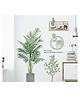 JAAMSO ROYALS Potted Plants Trellis Wall Decals Green Leaf Wall Sticker