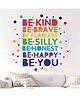 Jaamso Royals Colorful 'BE KING BE BRAVE' Decorative Wall Sticker (30CM x 40CM)