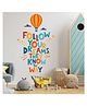 Jaamso Royals Colorful 'FOLLOW YOUR DREAMS' Decorative Wall Sticker (30CM x 40CM)